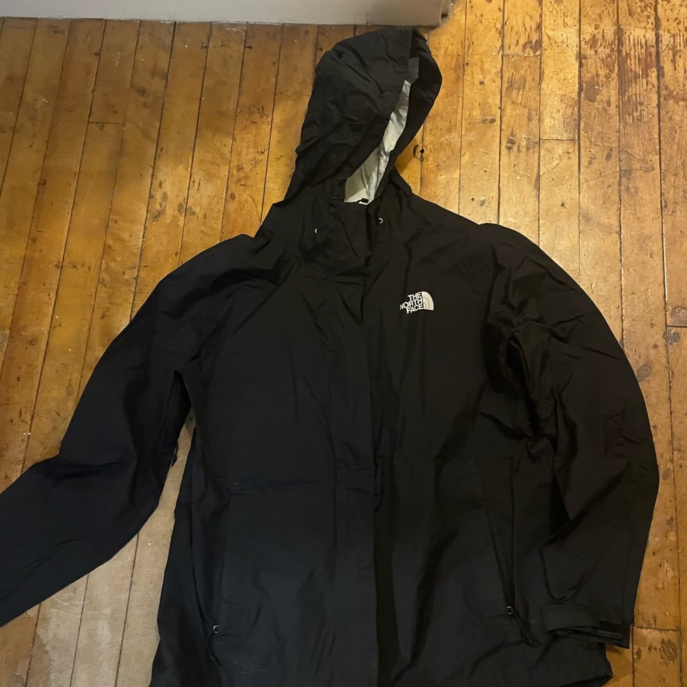 The North Face Black Hooded Raincoat